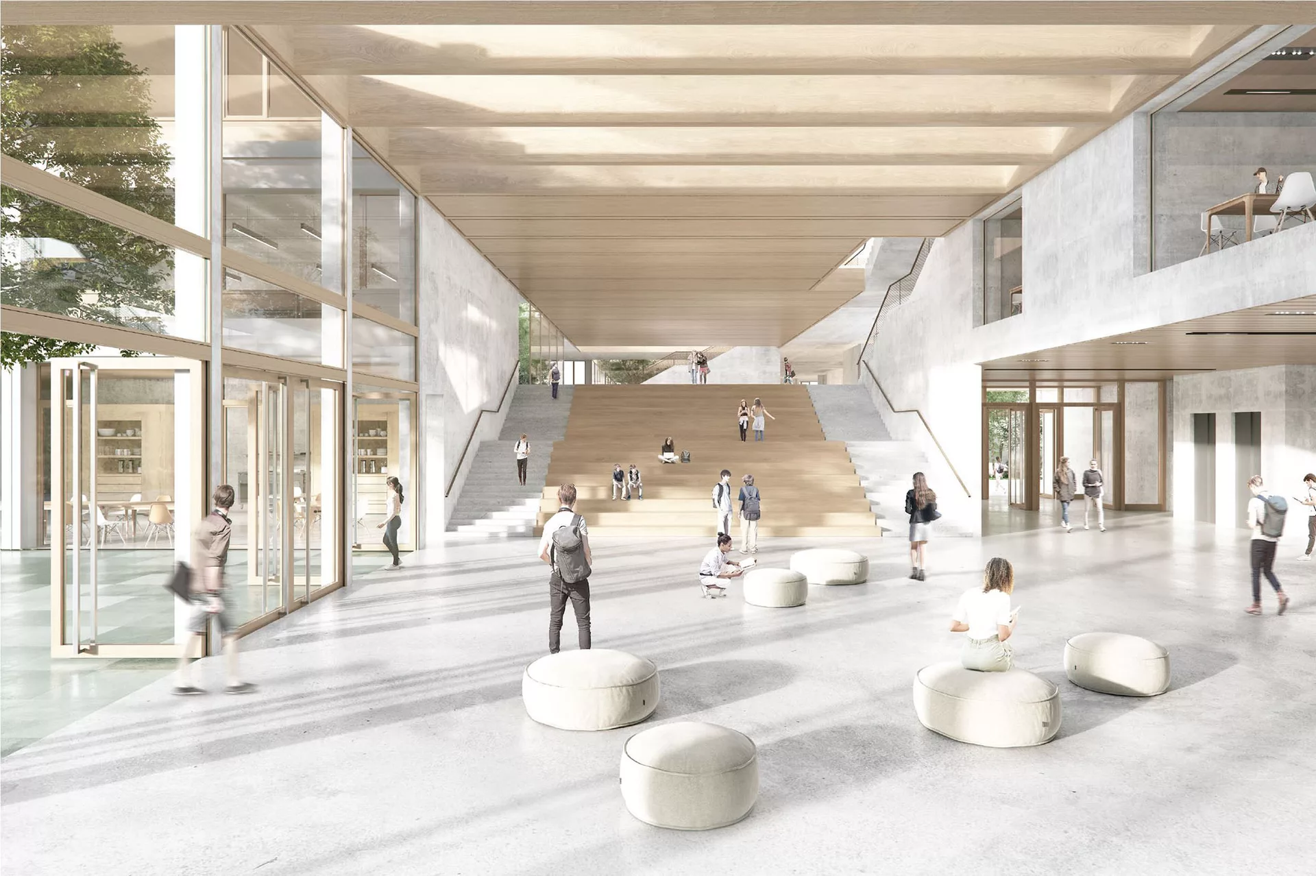 Skizze - Neubau Neues Gymnasium Offenbach